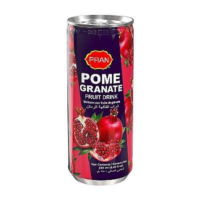 Pran Pomegranate Fruit Drink Can - 250ml - Buy Online at Best Price