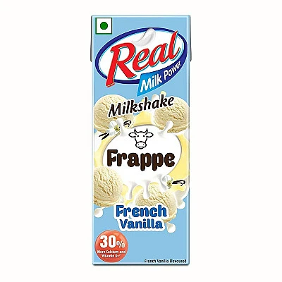Dabur Real Milkshake Frappe French Vanilla 180ml - Buy Online at Best Price