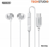 REMAX  Type-C Metal Wired Earphone for music & call RM-512a