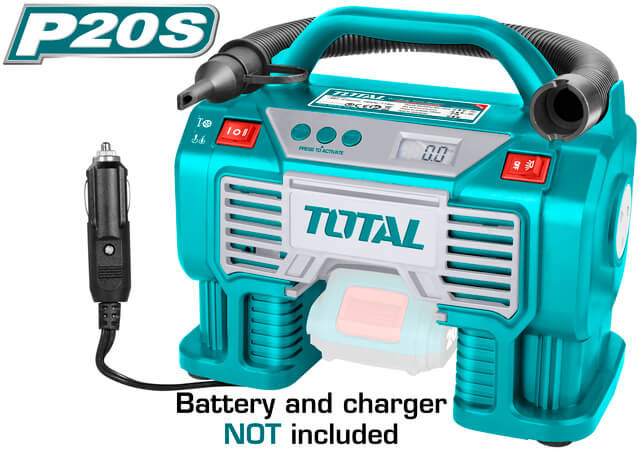 Total Li-Ion Auto Air Compressor 20V – TACLI2002