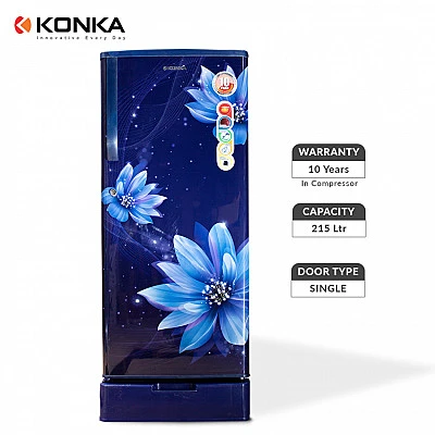 Konka Refrigerator 215 Ltrs Single Door KRF230B/R - Buy Online at Best Price