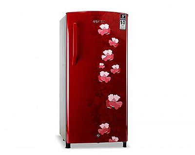Sansui SPC200RF 200 Litre Single Door Burgundy Red Floral Refrigerator - Buy Online at Best Price