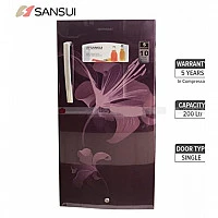 Sansui SPM200RL Single Door Refrigerator Floral Red 200 Litre