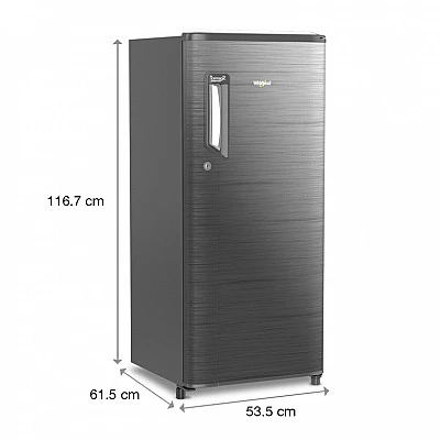Whirlpool 185L Single Door 200 Icemagic Powercool PRM 2S Chromium Steel Refrigerator - Buy Online at Best Price