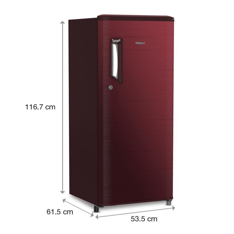 Whirlpool 185L Single Door 200 Icemagic Powercool PRM 2S Wine Chronium Steel Refrigerator