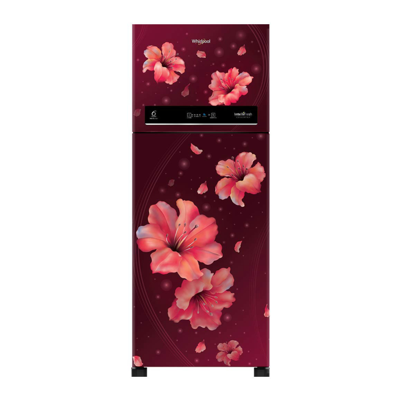 Whirlpool IF CNV 278 Sapphire Hibiscus 2S Star Double Door Refrigerator 265 L