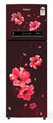 Whirlpool IF INV CNV 305 Wine Hibiscus 2S Double Door Refrigerator 292 L - Buy Online at Best Price