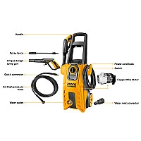 High Pressure Washer: 1800W