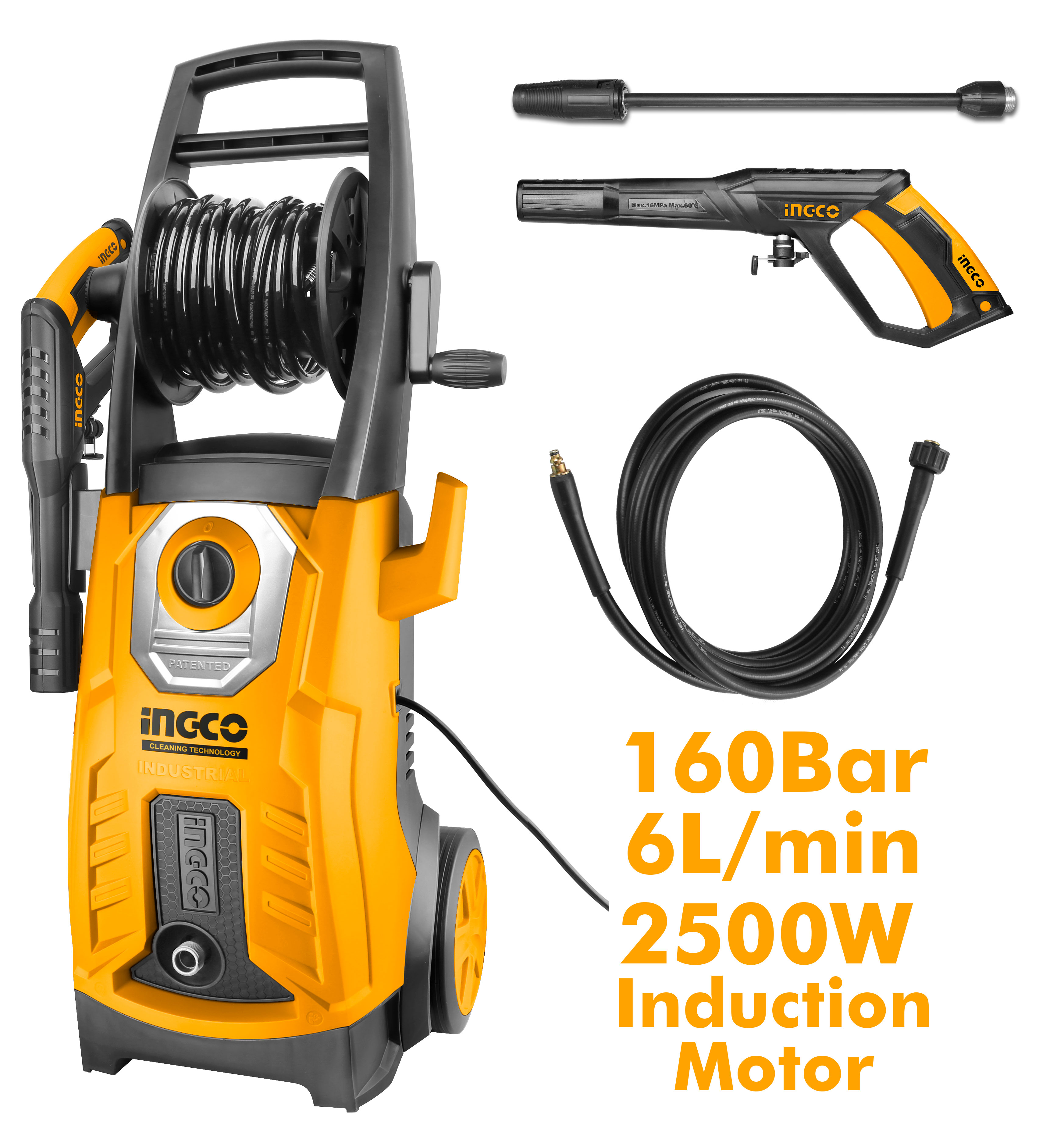 High Pressure Washer: 2500W