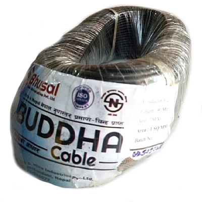 Bhusal: Wire Multistrand 1sq mm (Black) - Buy Online at Best Price