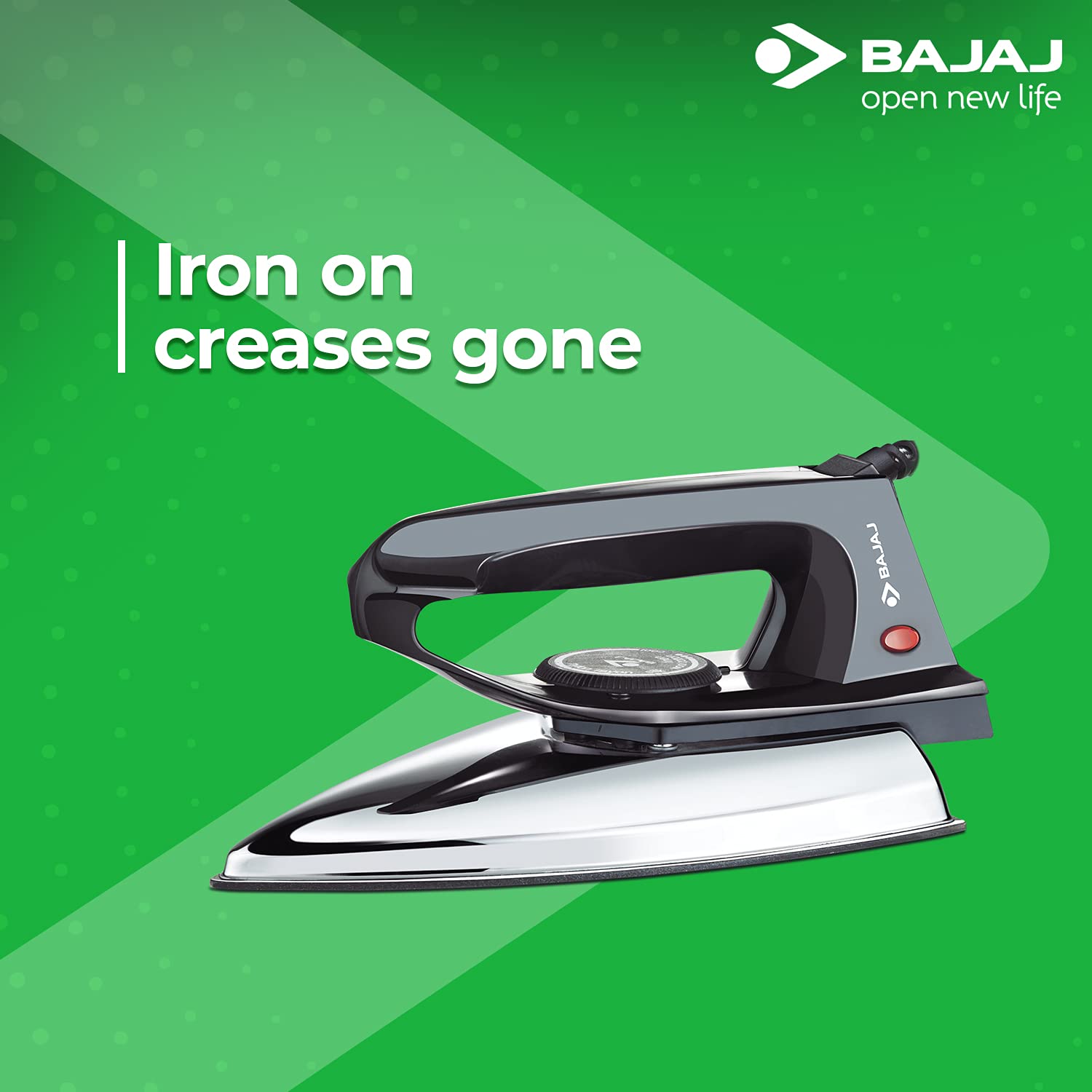 Bajaj DX-2 600W Dry Iron with Advance Soleplate and Anti-Bacterial German Coating Technology, Black 3