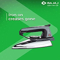 Thumbnail Bajaj DX-2 600W Dry Iron with Advance Soleplate and Anti-Bacterial German Coating Technology, Black 3