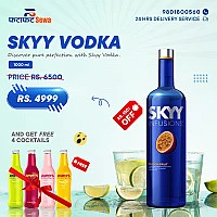 SKYY Vodka 1L 4 with Jimmy's Cocktails 250ML FREE