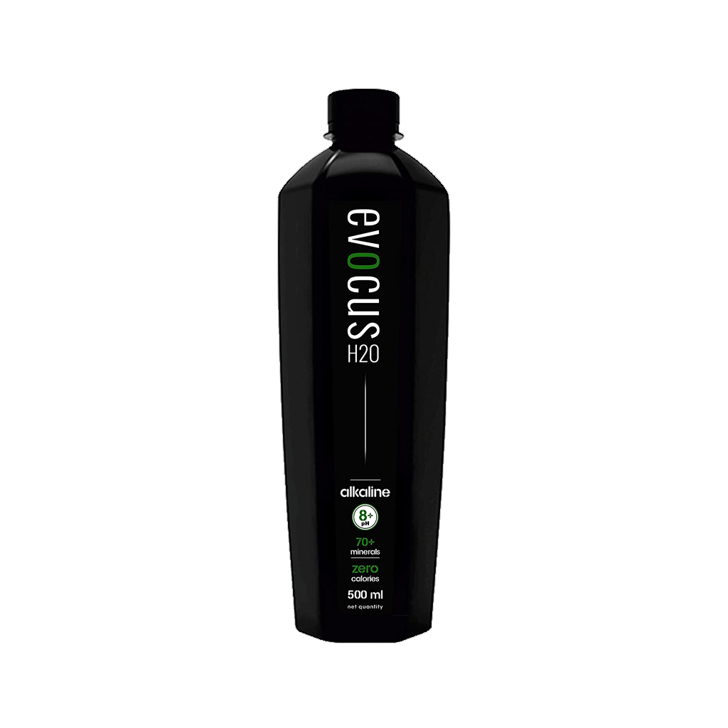 Evocus H2O Black Alkaline Mineral Water 500ML