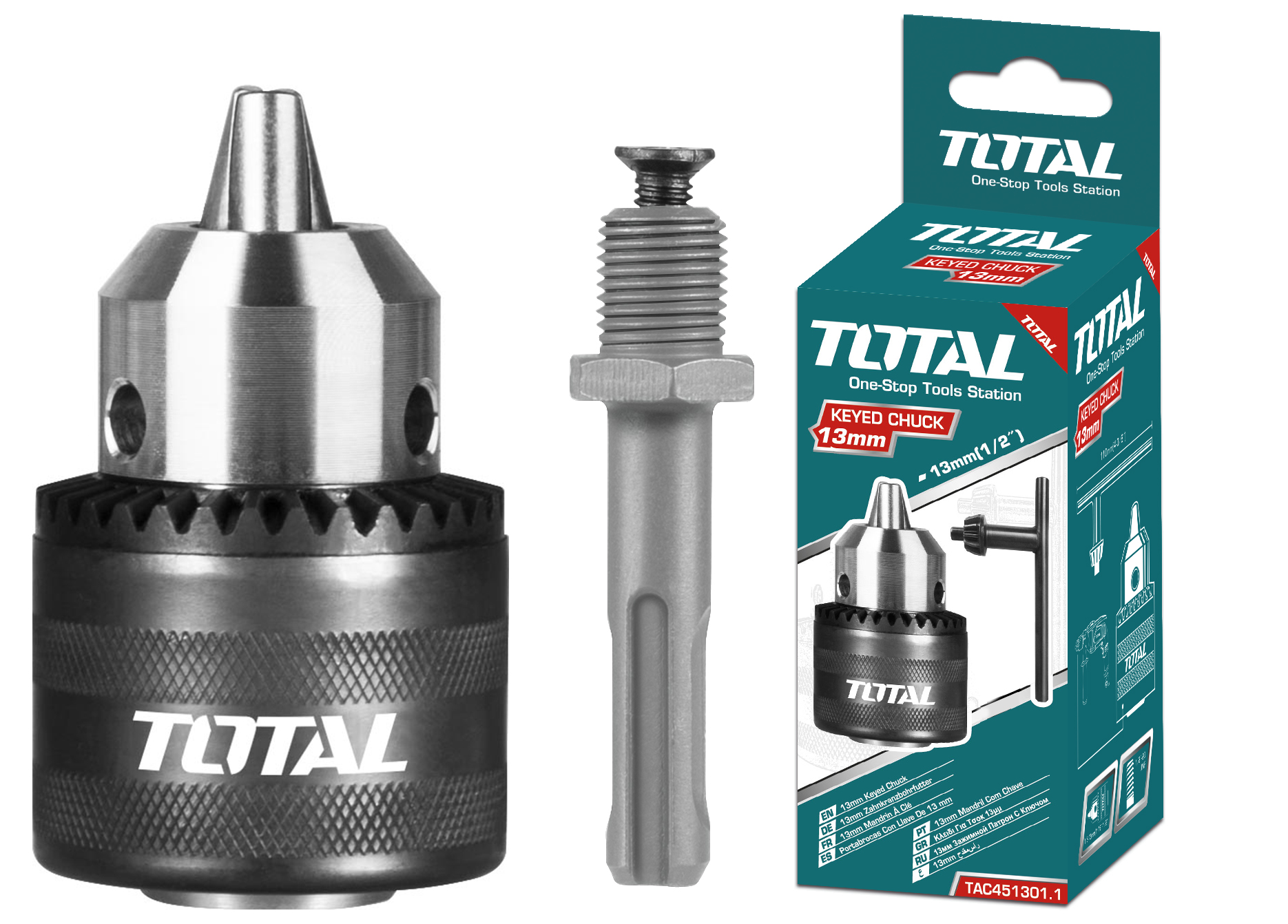 Total Drill Key Chuck 13mm Heavy Duty Tool