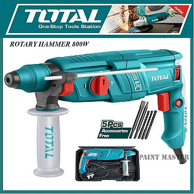 Total 800 Watt Rotary Hammer With 5pcs Extra Drill Bits Drill Machine - Buy Online at Best Price