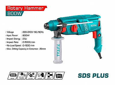 Total 800W Rotary hammer Drill machine With 5pcs Extra drill bit - Buy Online at Best Price