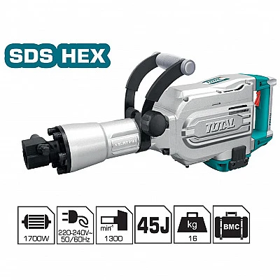 Total Demolition Breaker 1700W with 2pcs chisels drill drill machine - Buy Online at Best Price