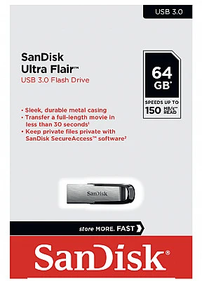 SanDisk Ultra Flair USB 3.0 Memory Stick - 64 GB - Buy Online at Best Price