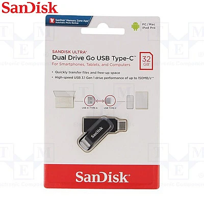 SanDisk Type-C OTG Pendrive 32GB Ultra Dual Drive Go USB  for SmartPhone, Tablet & Computer - Buy Online at Best Price