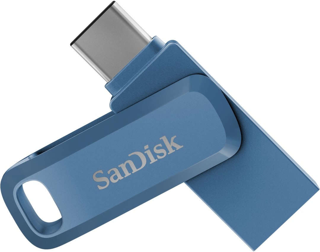 64 GB Pendrive SanDisk Ultra Dual Drive Go USB 3.1 Gen.1 Type C OTG Pendrive (Blue, Type A To Type C) - Fastroz Company