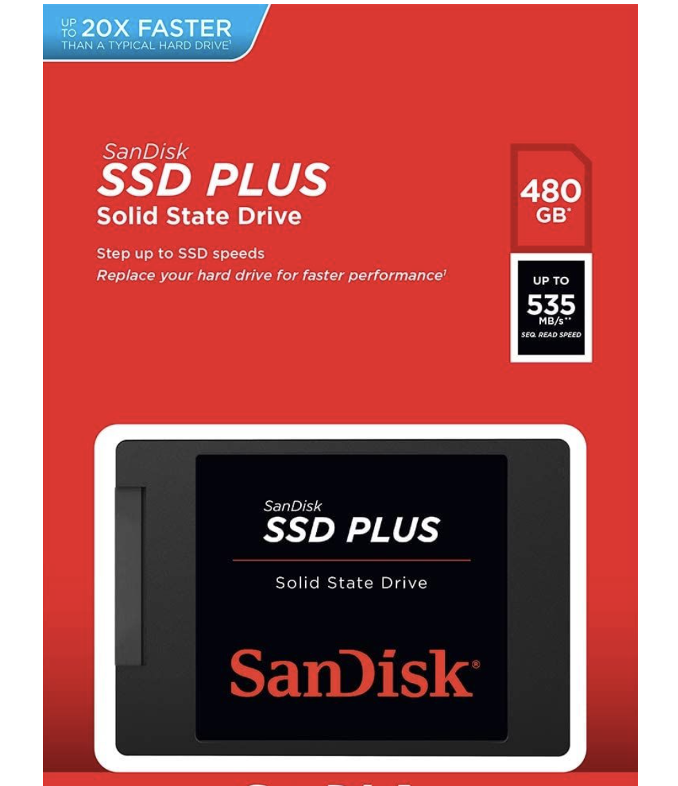 SanDisk 480GB SSD Plus SATA III 2.5" Internal SSD