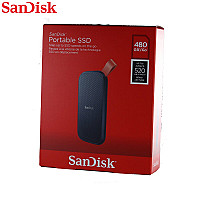 SanDisk Portable SSD 480GB  520MB/s R, for PC & MAC, Color Black