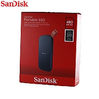 SanDisk Portable SSD 480GB  520MB/s R, for PC & MAC, Color Black