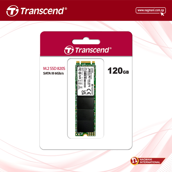 Transcend SATA III - MTS 820 M.2 - 120 GB - 6 gbps - 80 MM