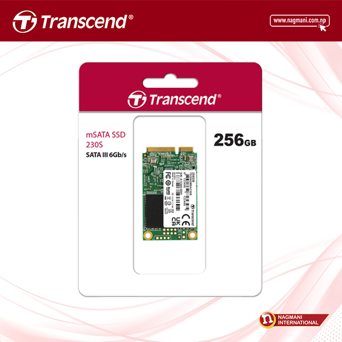 Transcend MSA230 - mSATA, 256 GB