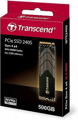 Transcend 500 GB Gen 4 NVME - MTE240S - with Heat Sink - Buy Online at Best Price
