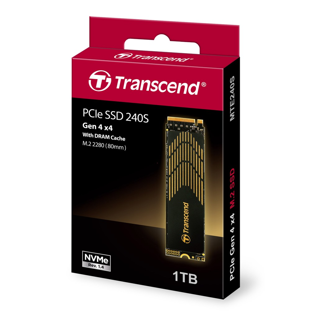 Transcend 1 TB Gen 4 NVME - MTE240S - with Heat Sink