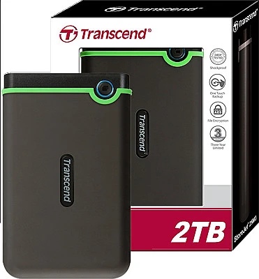 Portable Hard Drive 2 TB Transcend / External Hard - Buy Online at Best Price