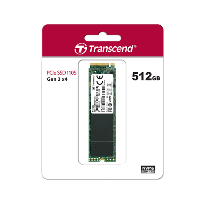 Transcend PCIe NVMe M.2 SuperSpeed SSD - 512 GB