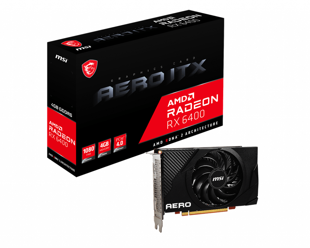 MSI Radeon RX 6400 Aero ITX 4GB