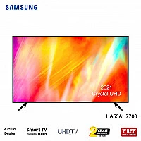 SAMSUNG UA55AU7700 55" Crystal UHD 4K Smart TV 2021