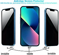 iPhone 13 Screen Protector 9H Hardness Tempered Glass Privacy Anti-Spy 13 10Pcs