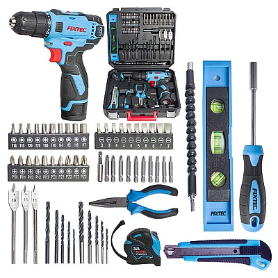 12V Cordless Drill Kit with 60pcs Accessories - Buy Online at Best Price