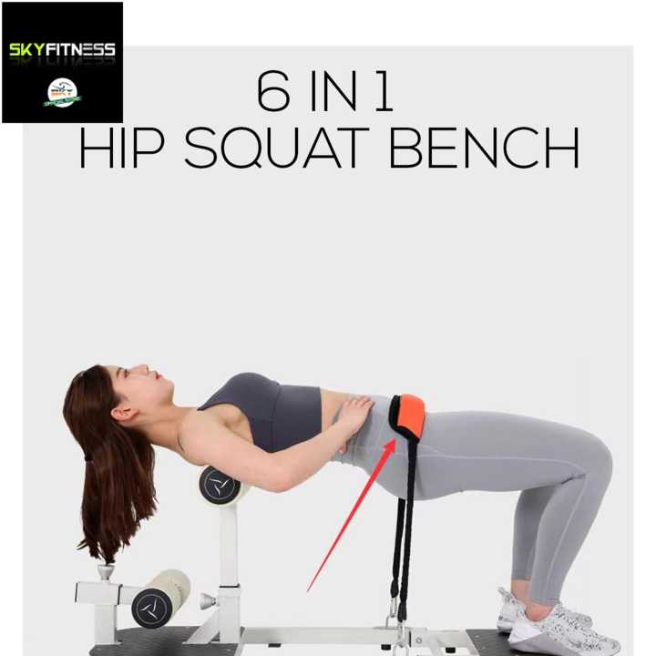 6 in 1 Multi functional Hip Squat Bench