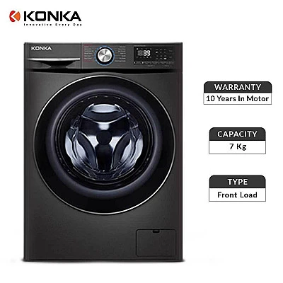 KONKA Washing Machine 7 KG Fully Automatic Front Loading (XQG-12L21) - Buy Online at Best Price