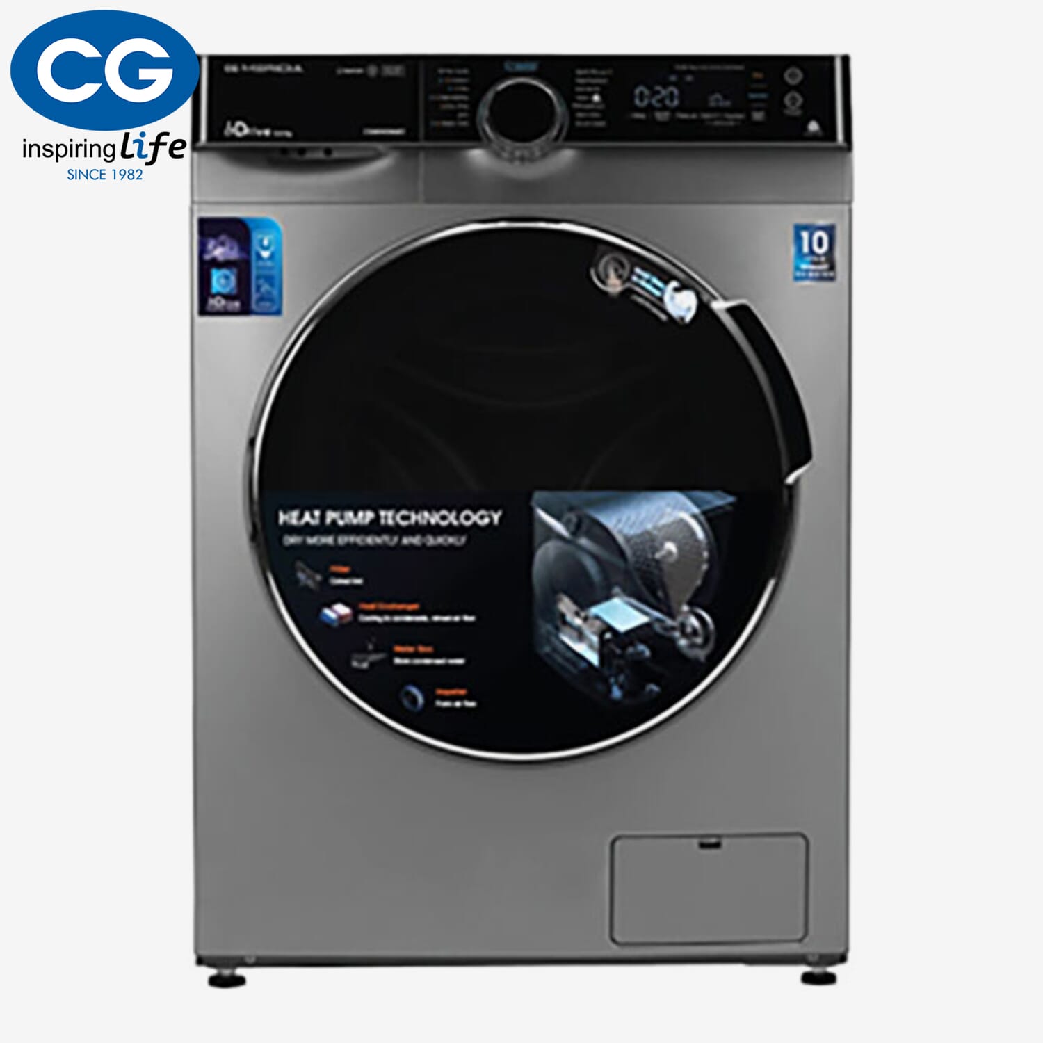 CG Washing Machine 10.0 KG - CGMWF1081