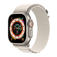 Apple Watch Ultra [GPS + Cellular 49mm] Smart Watch w/Rugged Titanium Case & White Ocean Band. Fitness Tracker, Precision GPS, Action Button, Extra-Long Battery Life, Brighter Retina Display