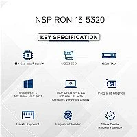 Dell Inspiron 5320 / I5-1145G7 / 16GB RAM / 512 GB SSD / 13.3″ FHD TOUCH