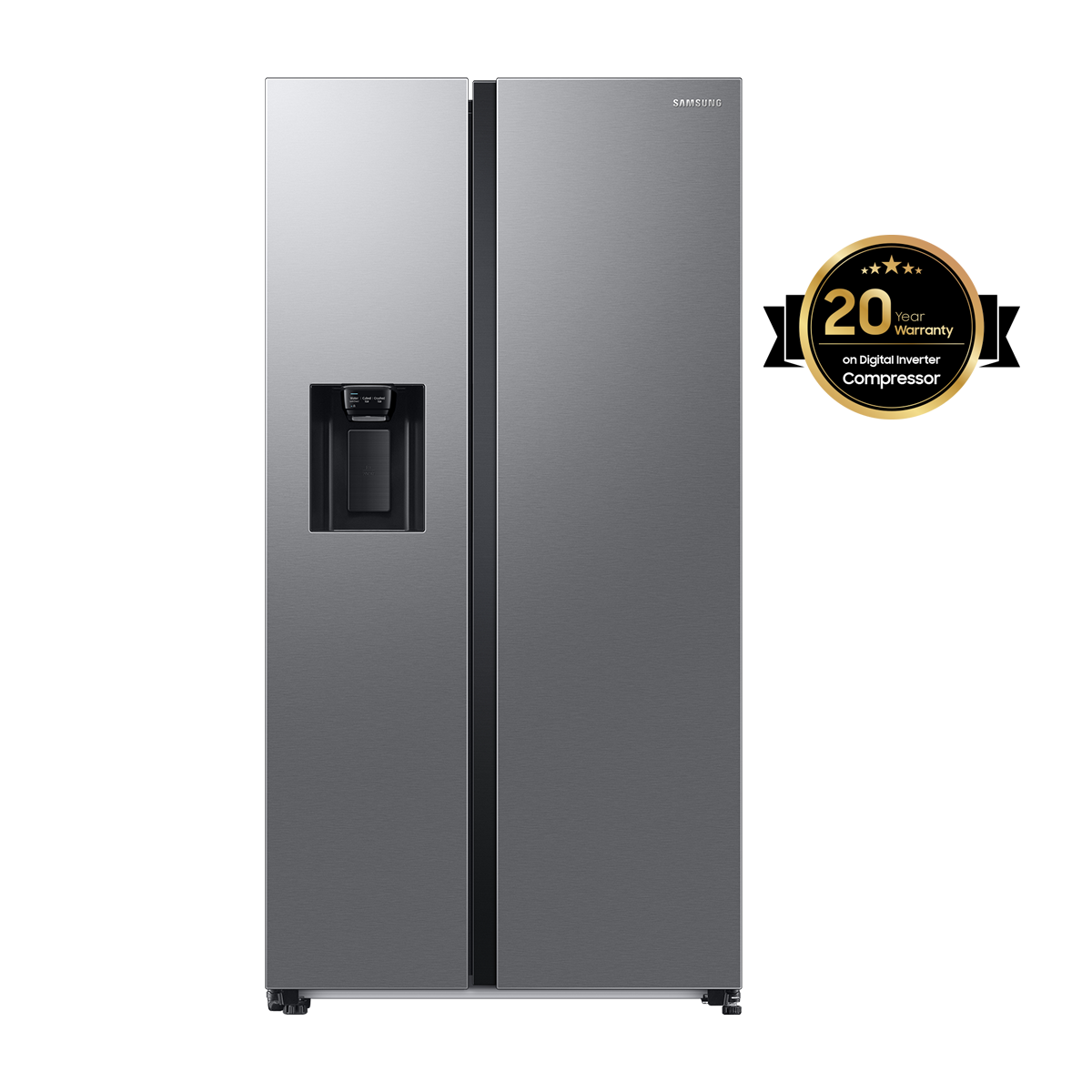 RS78CG8543SLIM Samsung Side-by-Side Refrigerator with Smart Conversion, 633L