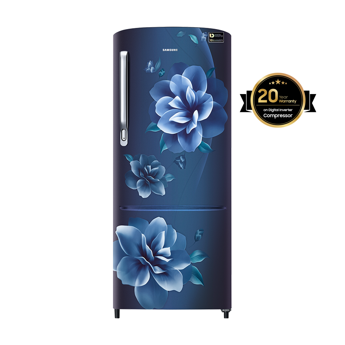 RR24A272ZCU Samsung Single Door Refrigerator with Digital Inverter Technology, 230L