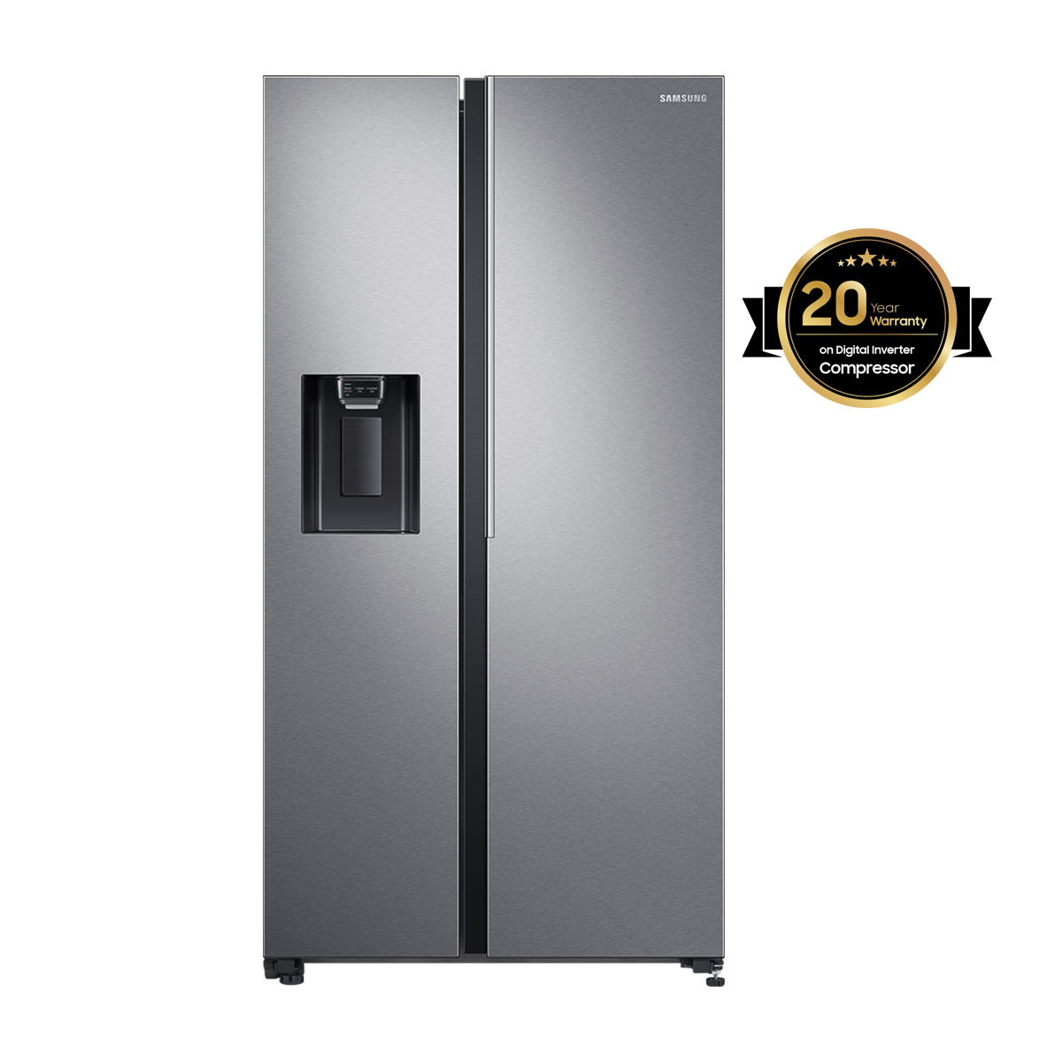 RS74R5101SL Samsung Side By Side Refrigerator with All Round Cooling, 676L