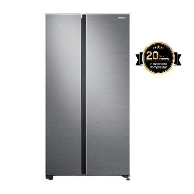 RS72R5001M9 Samsung Side By Side Refrigerator with SpaceMax Technology, 700L - Buy Online at Best Price
