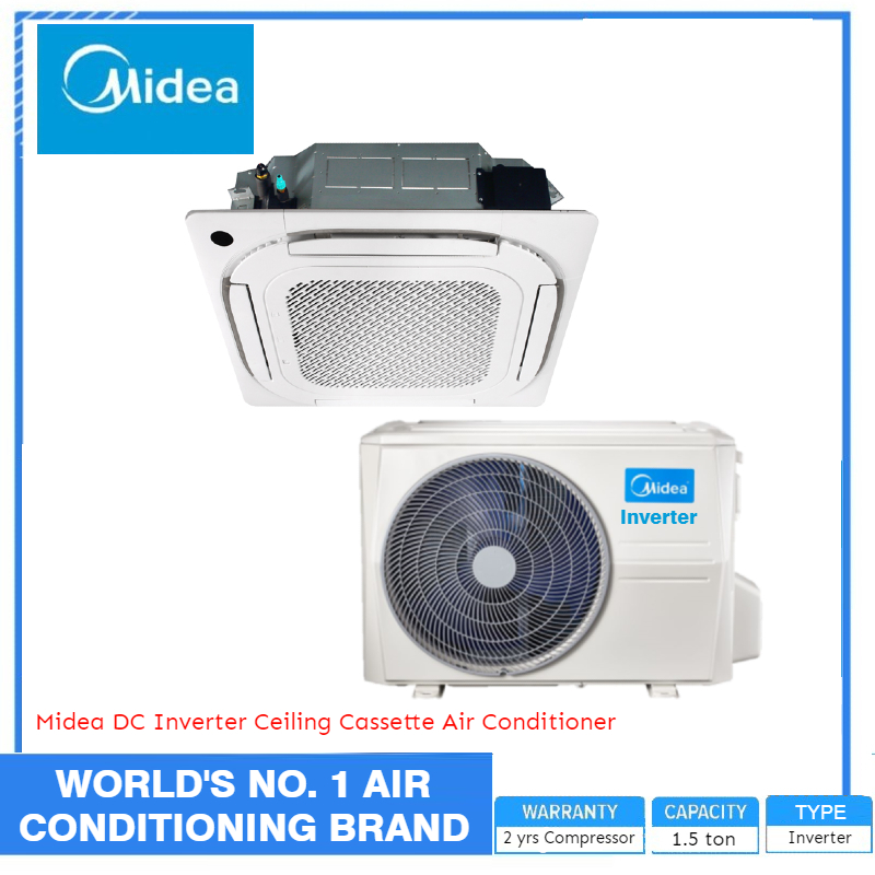 Midea DC Inverter Ceiling Cassette 1.5 ton Air Conditioner