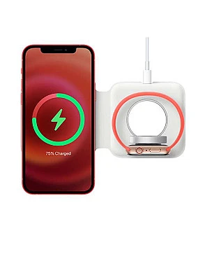 Apple 1460.0 mAh MagSafee Duo Charger White - Buy Online at Best Price
