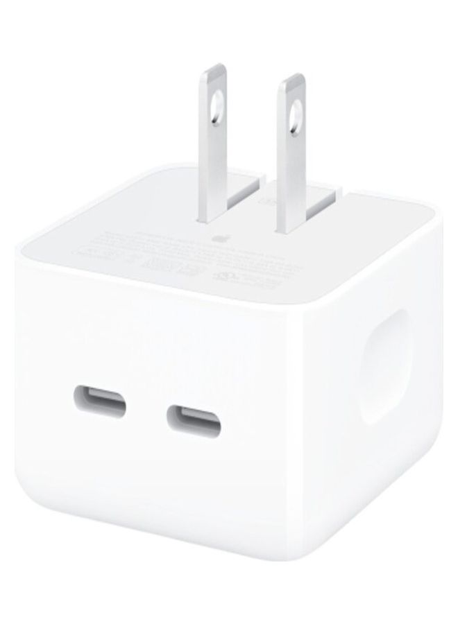 Apple 35W Dual USB-C Power Adapter For iPhone